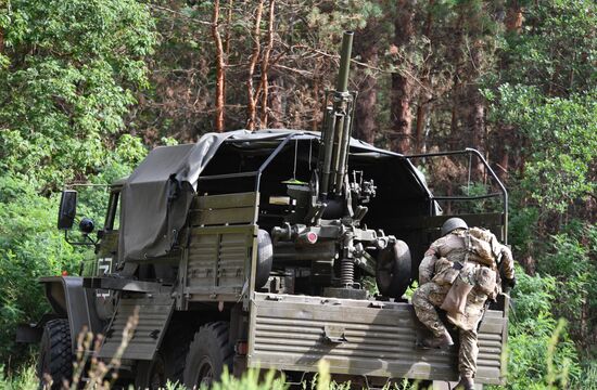 Работа военных ЛНР в Харьковской области