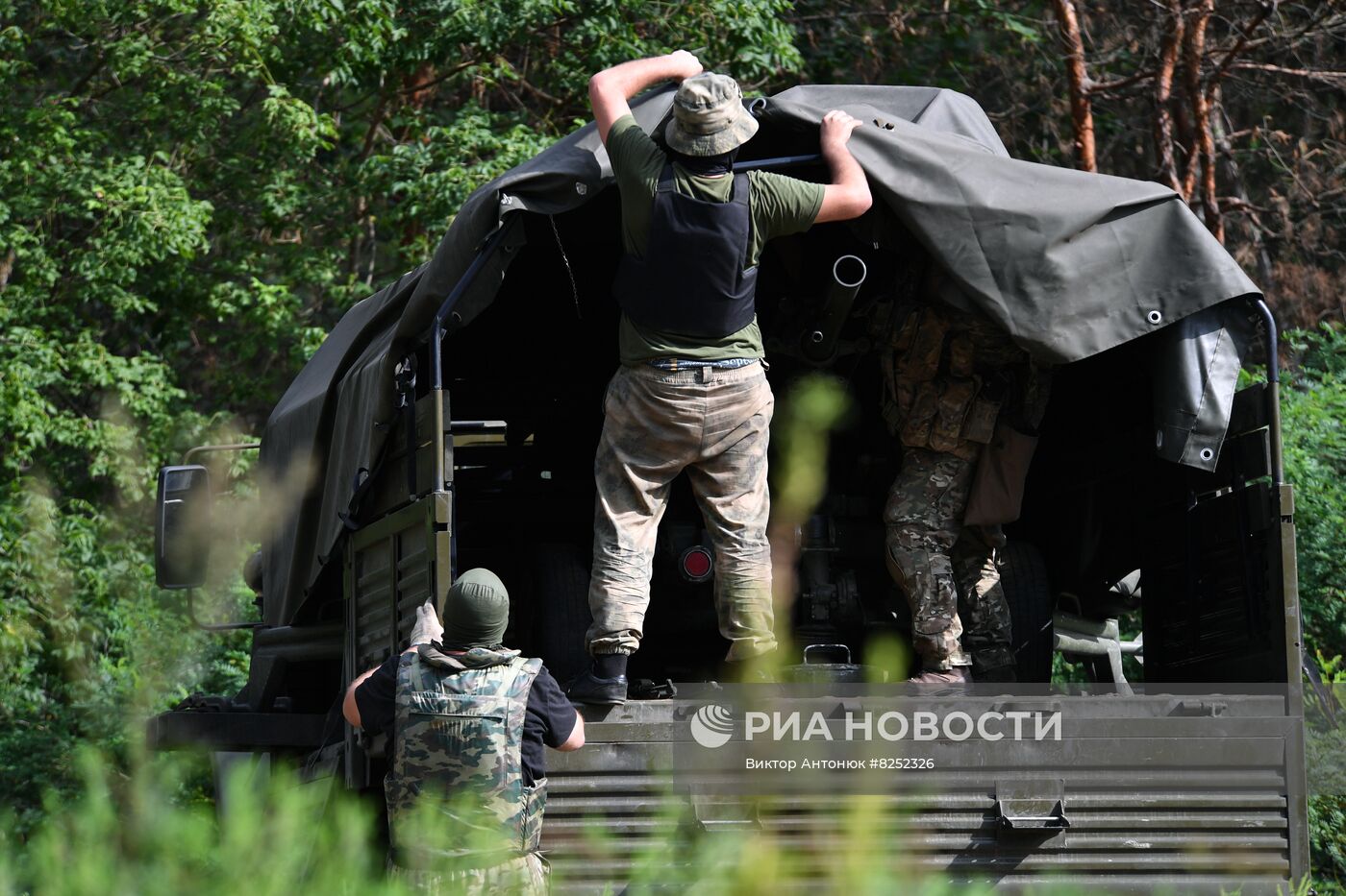 Работа военных ЛНР в Харьковской области