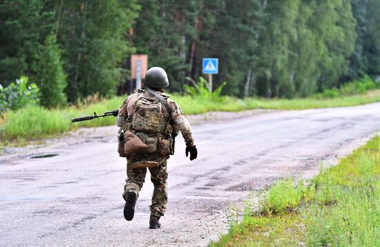 Работа военных ЛНР в Харьковской области