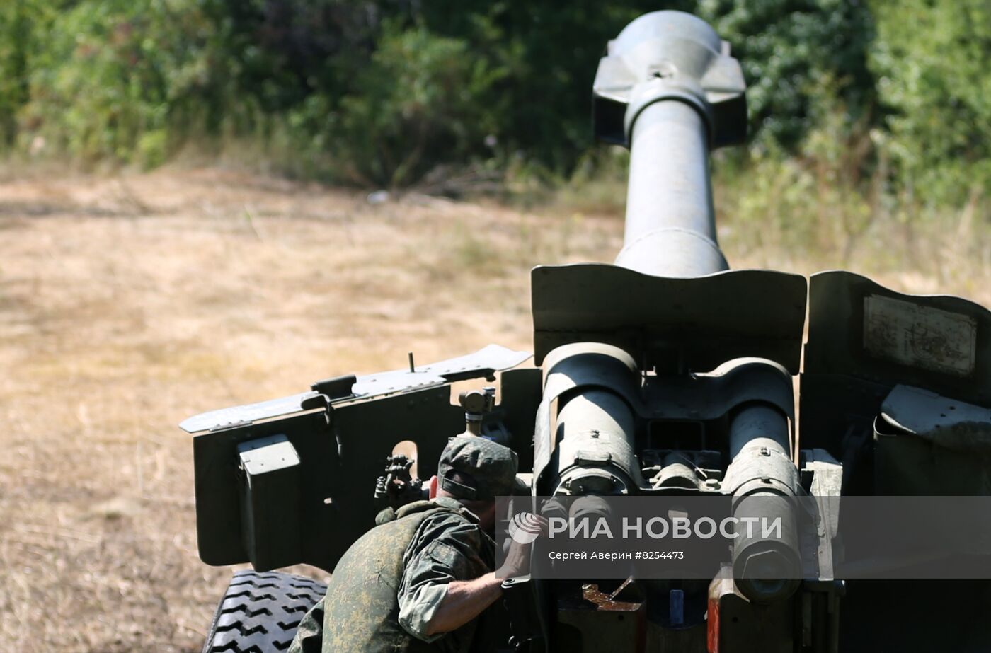 Работа артиллерии НМ ДНР на Авдеевском направлении