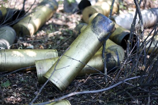 Работа артиллерии НМ ДНР на Авдеевском направлении