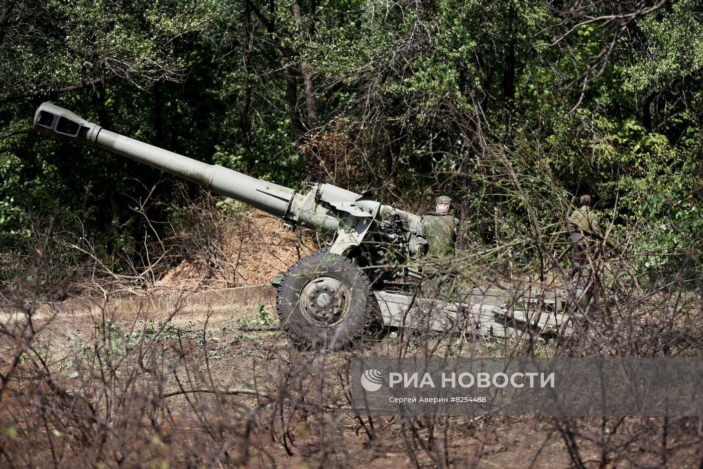 Работа артиллерии НМ ДНР на Авдеевском направлении