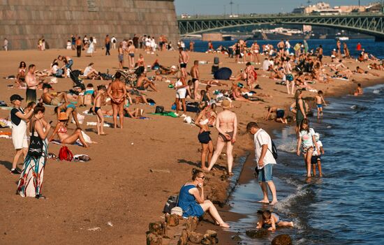 Жара в Санкт-Петербурге