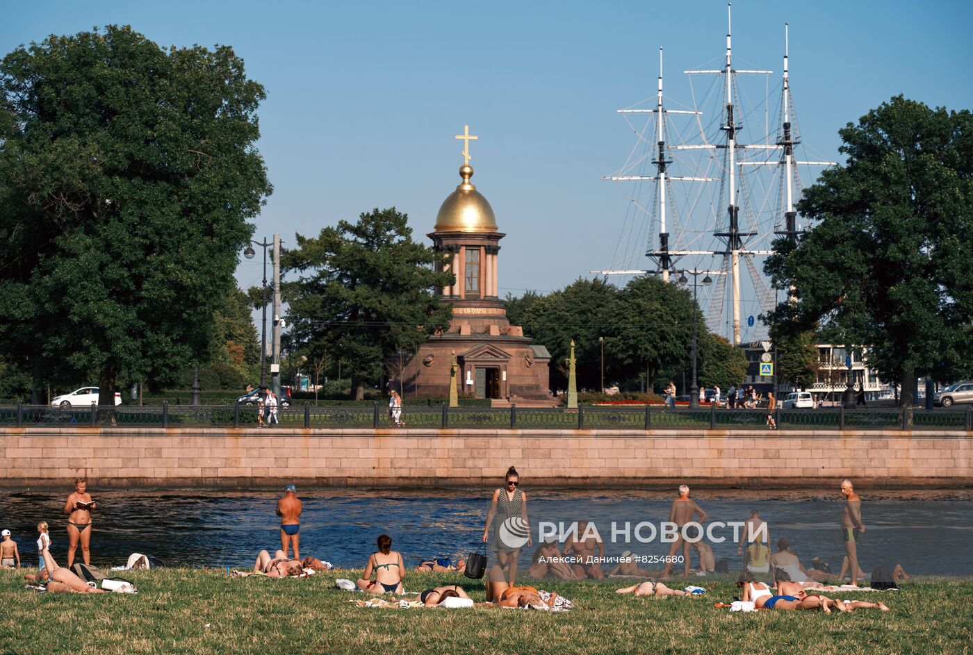 Жара в Санкт-Петербурге