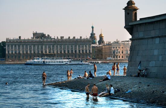 Жара в Санкт-Петербурге