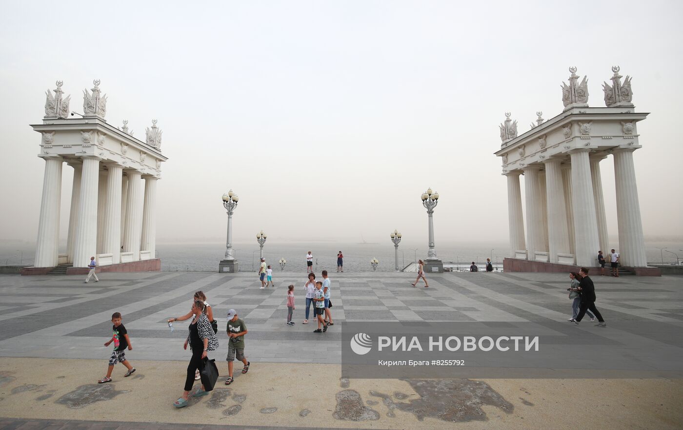 Пыльная буря в Волгограде