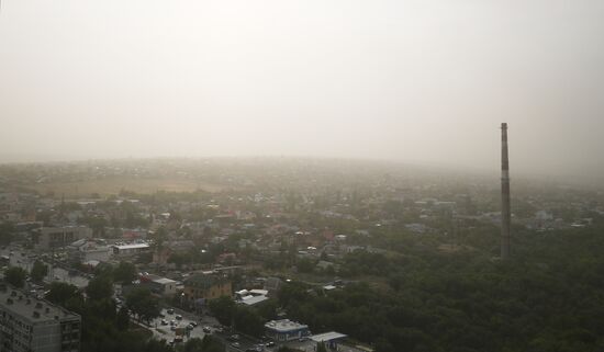 Пыльная буря в Волгограде