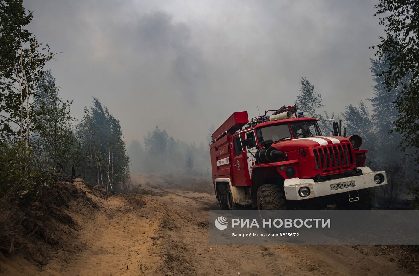 Пожары в Рязанской области 