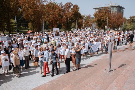 Акция протеста оппозиции в Кишиневе