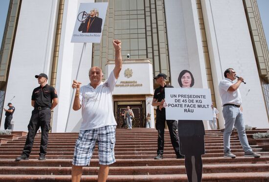 Акция протеста оппозиции в Кишиневе