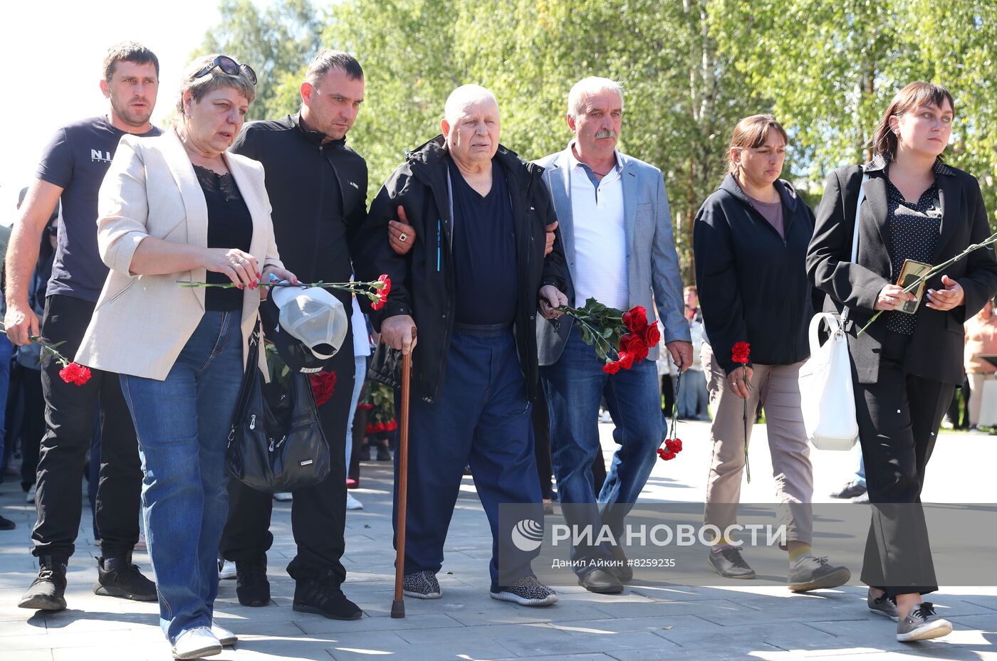 Открытие Аллеи шахтёрской славы у шахты "Листвяжная"