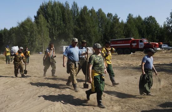 Борьба с лесными пожарами в Нижегородской области