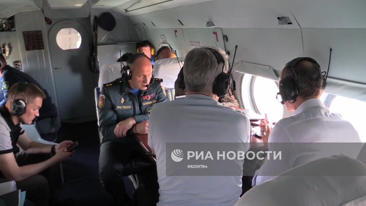 Вице-премьер Д. Григоренко, глава МЧС А. Куренков и мэр Москвы С. Собянин посетили регионы, страдающие от пожаров