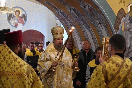 Освящение нового храма Святителя Николая Чудотворца в Магаданской области