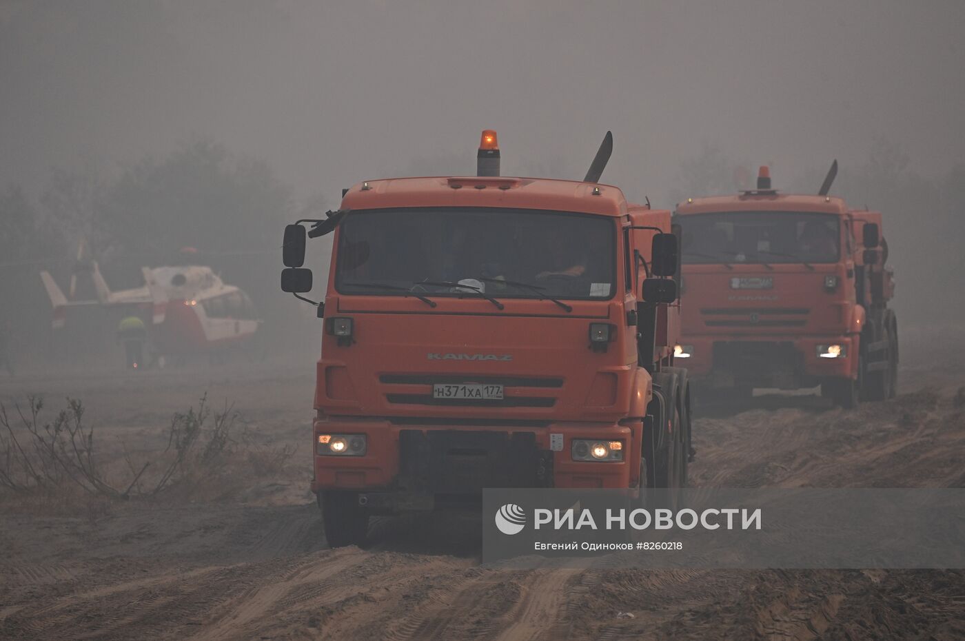 Тушение пожаров в Рязанской области