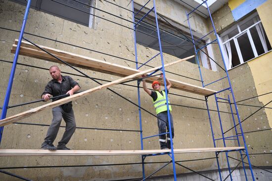 Подготовка школ к новому учебному году в Волновахском районе ДНР