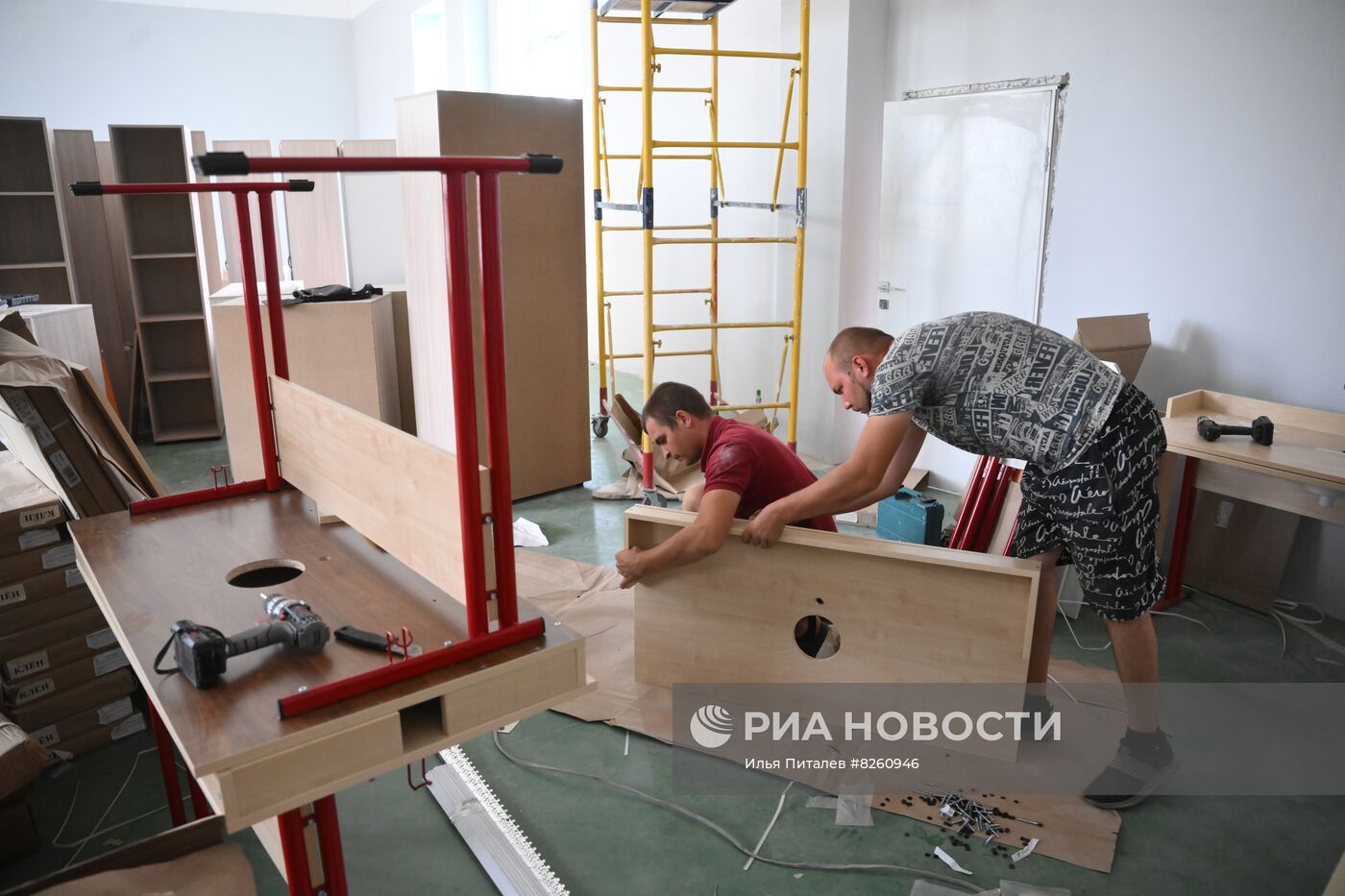 Подготовка школ к новому учебному году в Волновахском районе ДНР