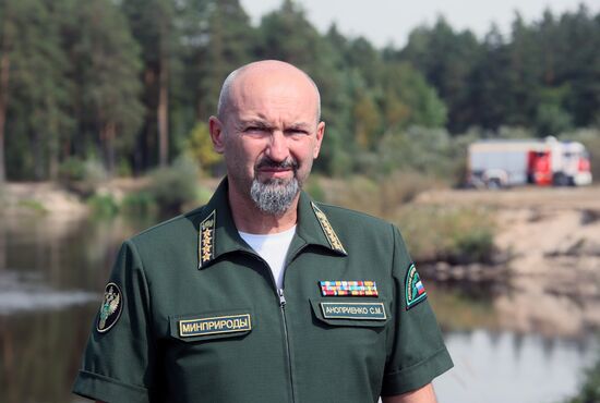 Тушение пожаров в Рязанской области 