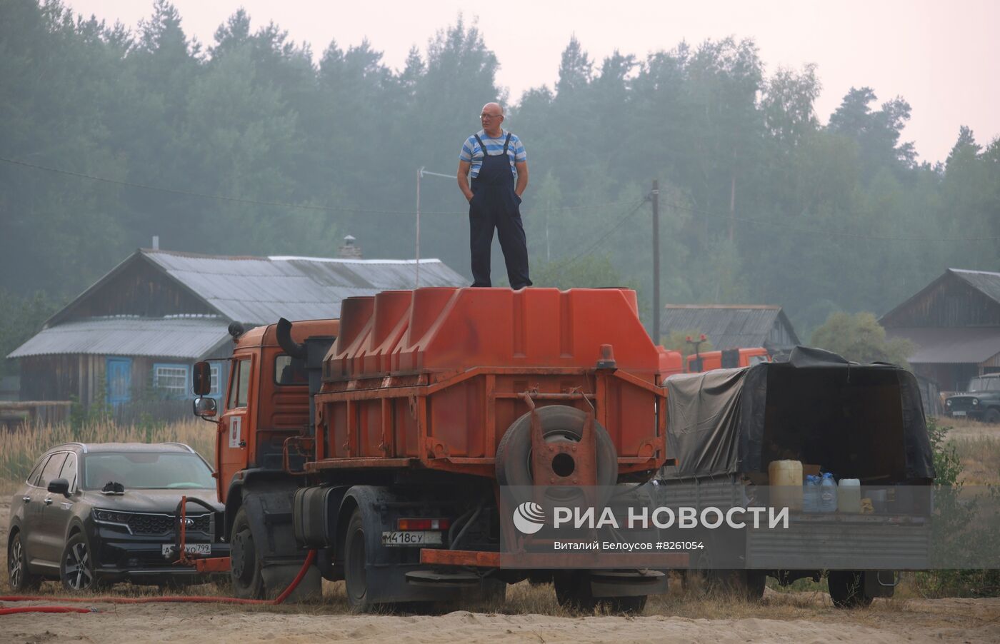 Тушение пожаров в Рязанской области