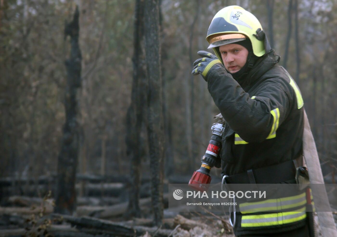 Тушение пожаров в Рязанской области