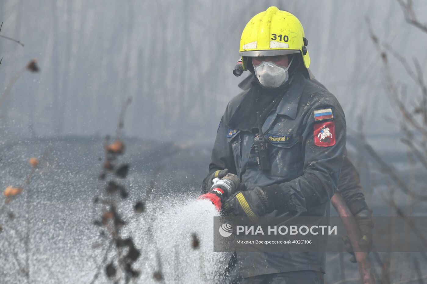 Тушение пожаров в Рязанской области