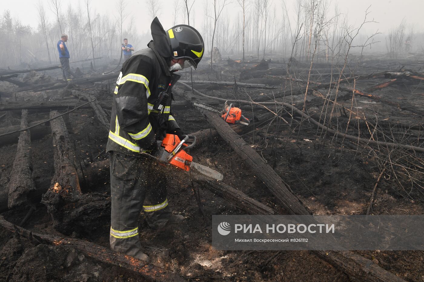 Тушение пожаров в Рязанской области