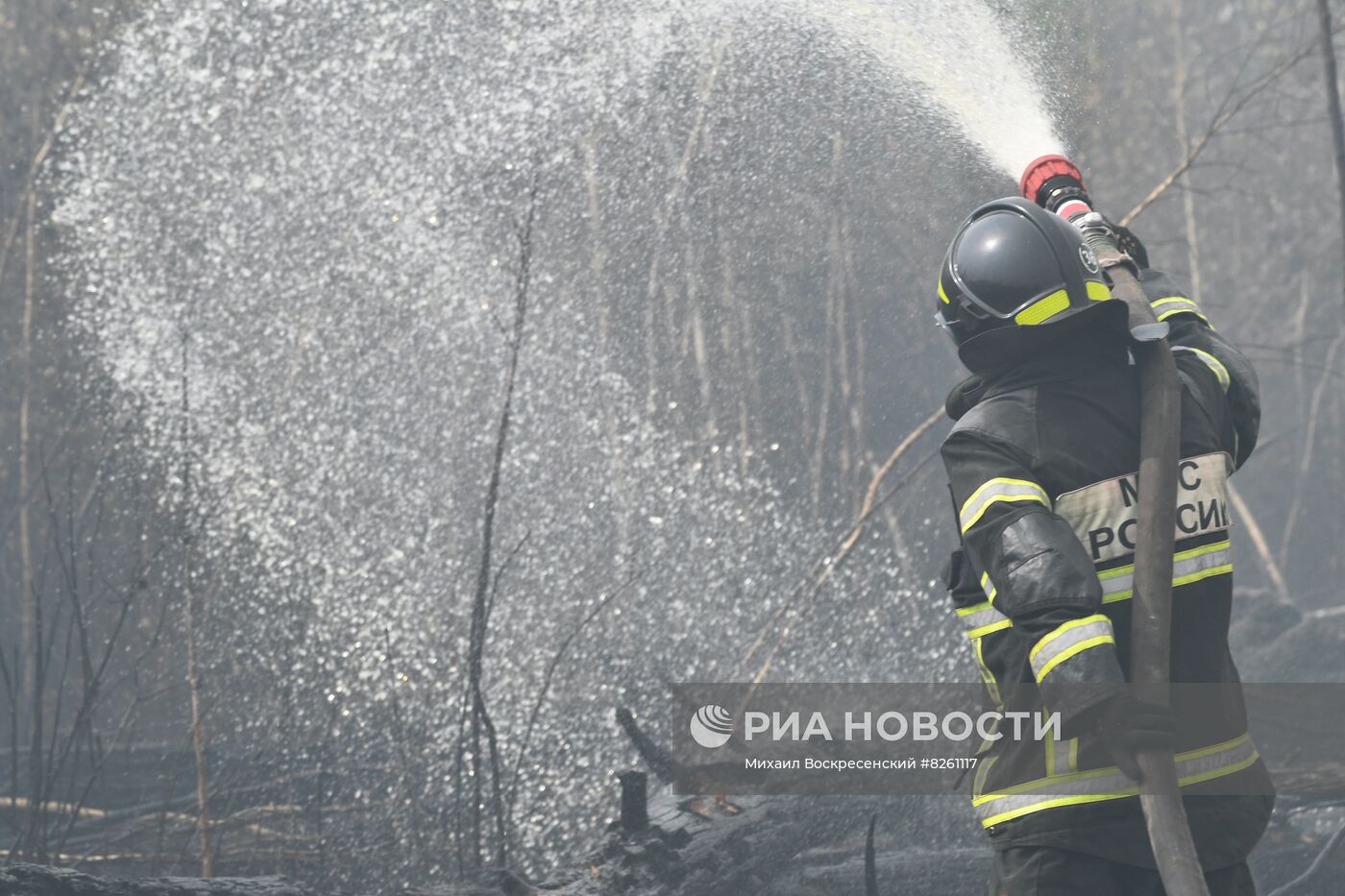 Тушение пожаров в Рязанской области
