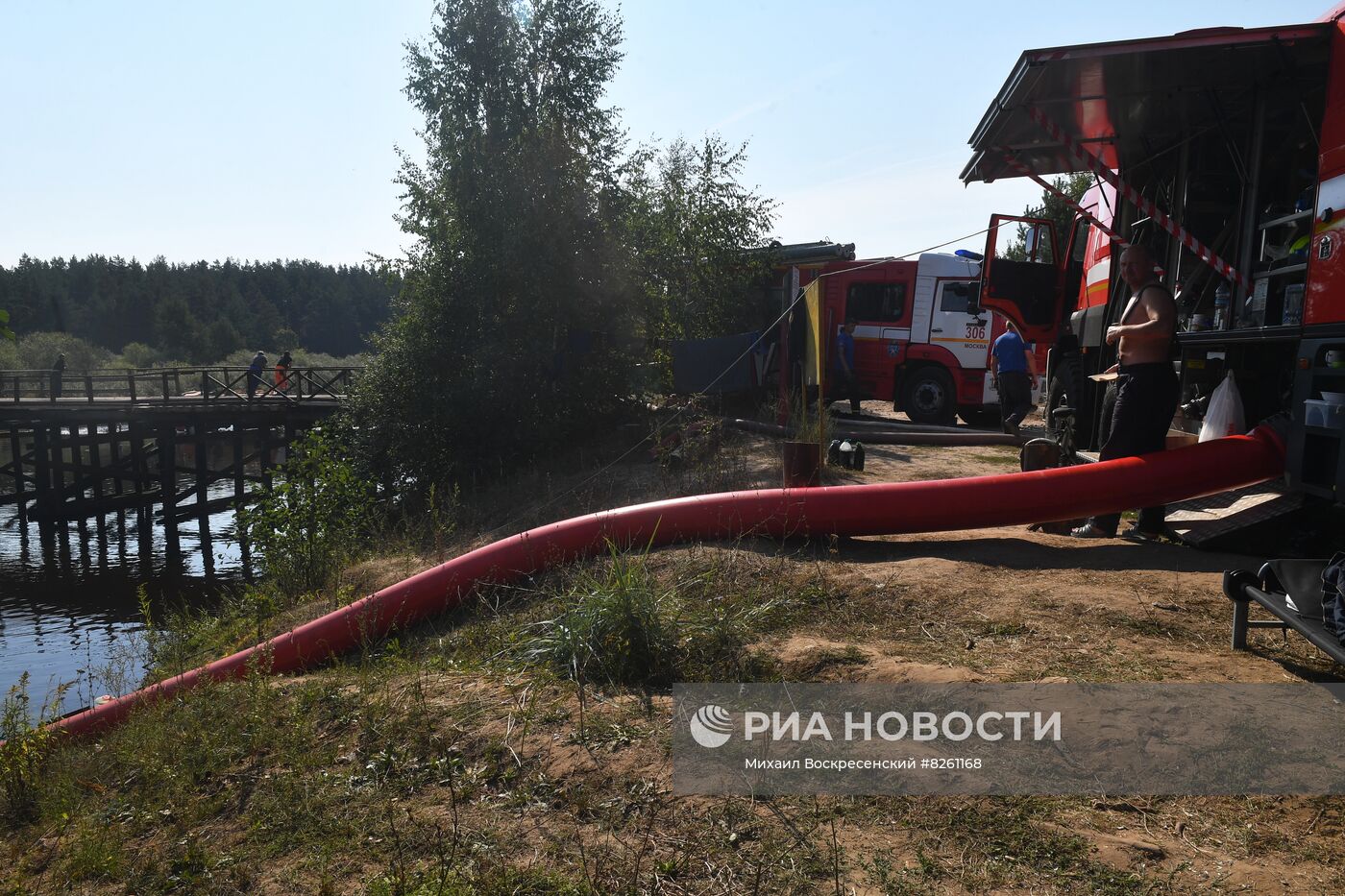 Тушение пожаров в Рязанской области