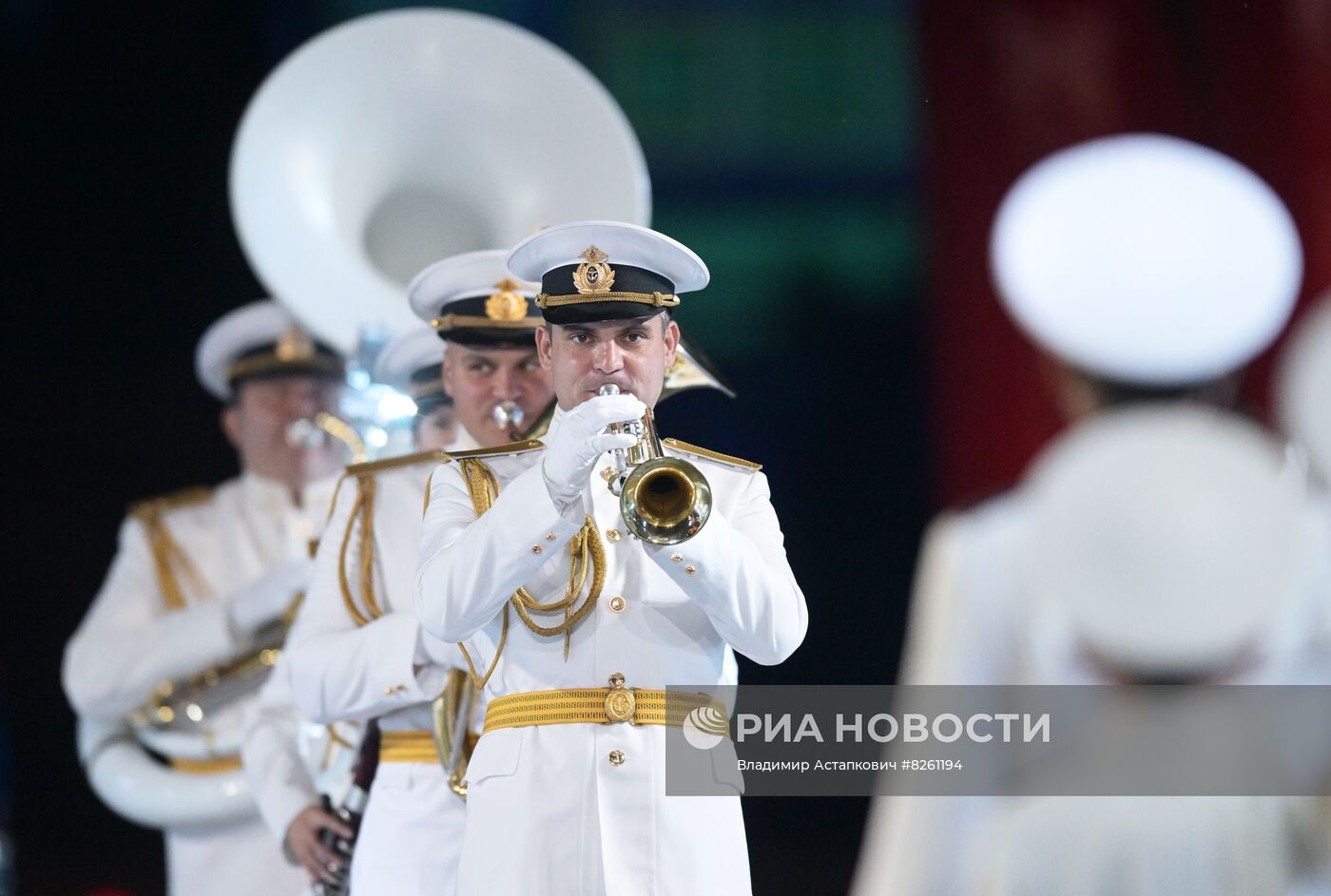 Церемония открытия Международного военно-музыкального фестиваля "Спасская башня" 