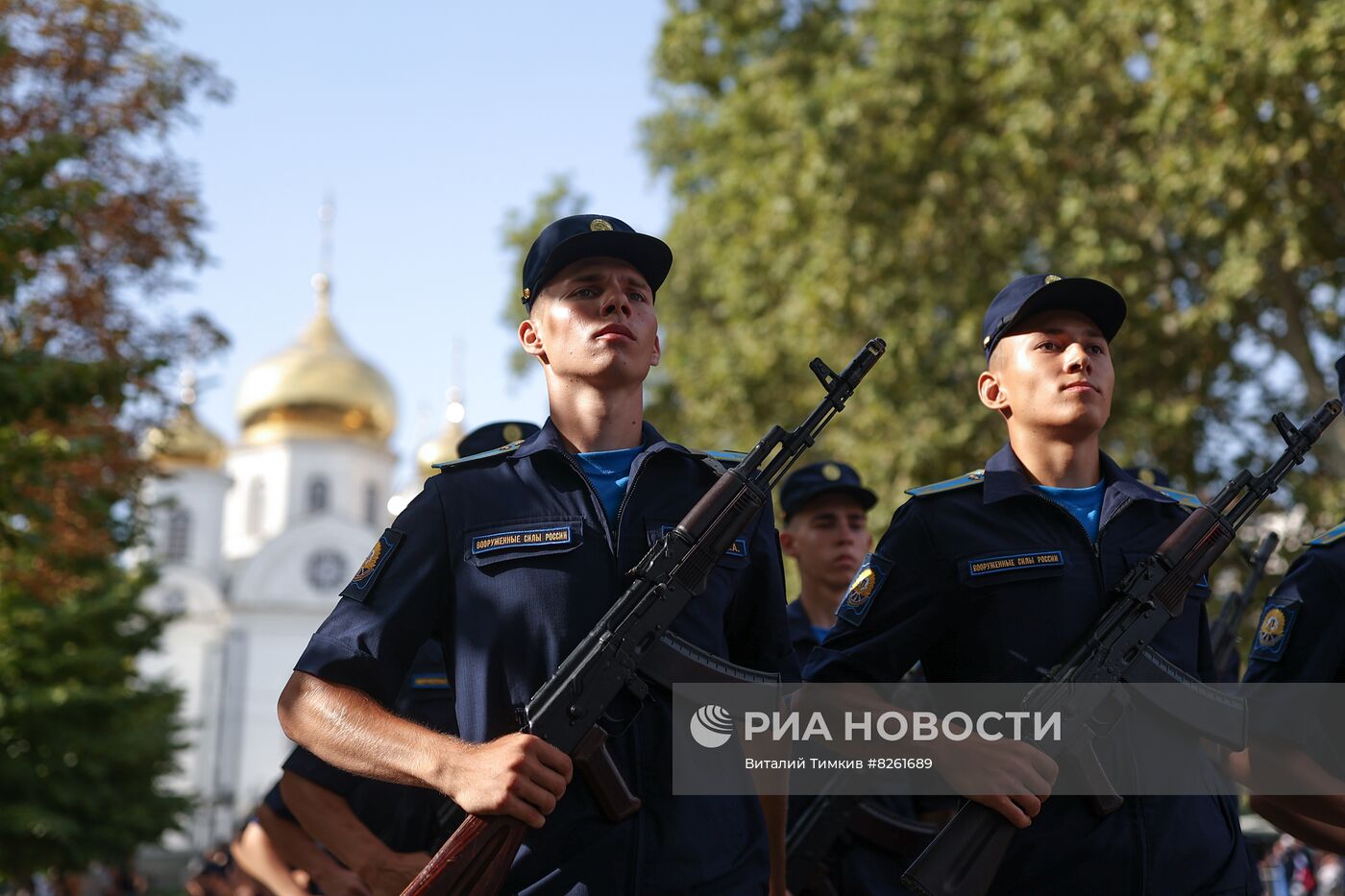 Военная присяга у курсантов Краснодарского летного училища