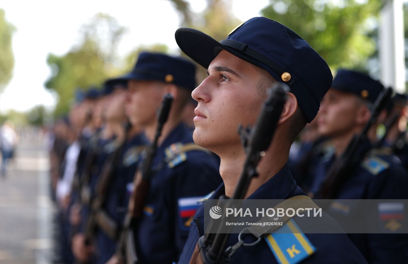 Военная присяга у курсантов Краснодарского летного училища