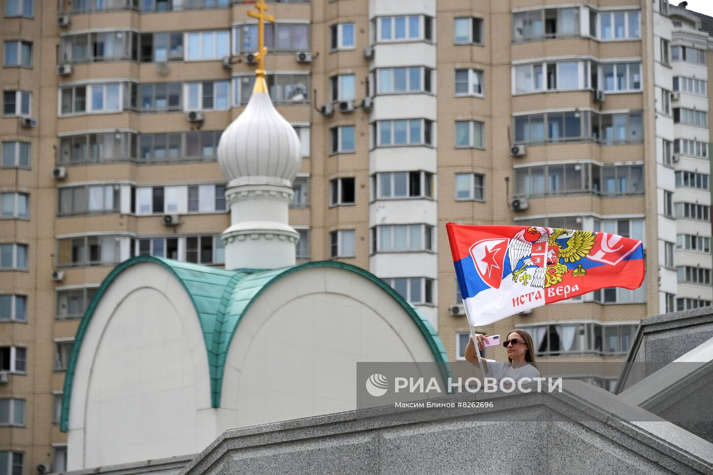 Автопробег в поддержку Сербии в Москве