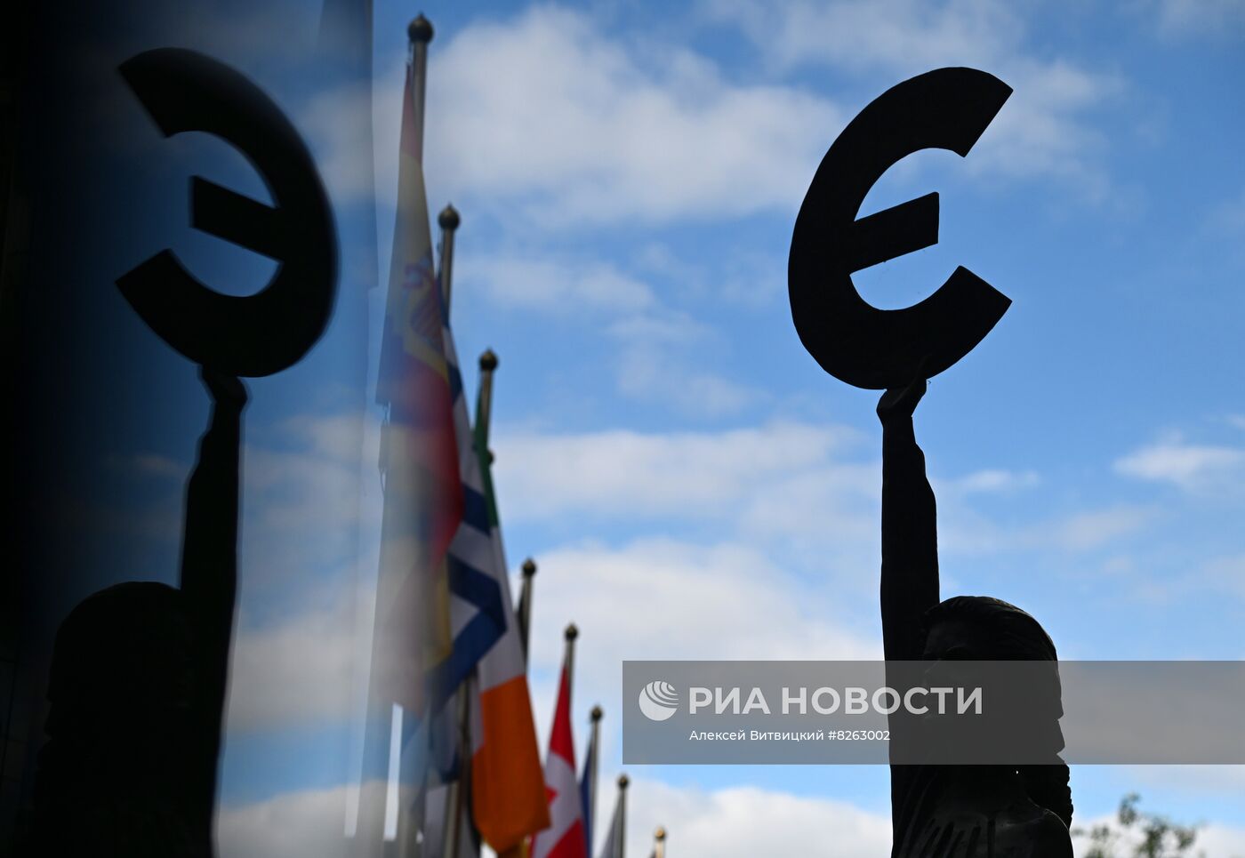 Символика ЕС в Брюсселе