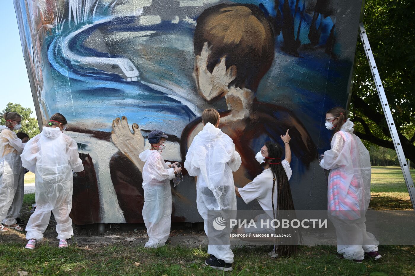 Создание арт-объекта ко Дню города в Москве