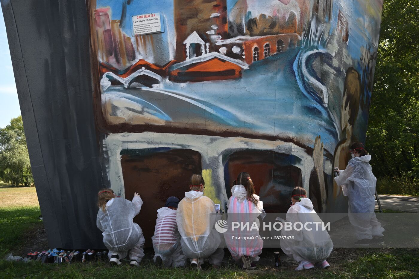 Создание арт-объекта ко Дню города в Москве