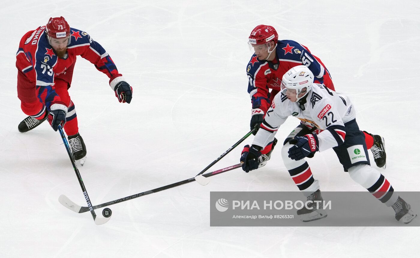 Хоккей. КХЛ. Матч ЦСКА - "Металлург"