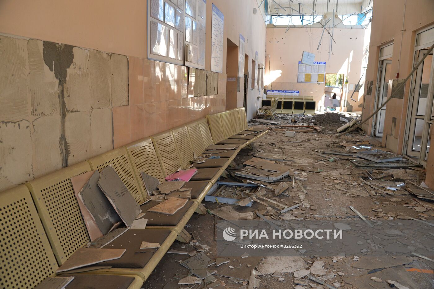 Город Изюм после обстрелов ВСУ