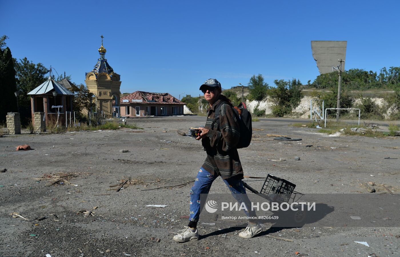 Город Изюм после обстрелов ВСУ