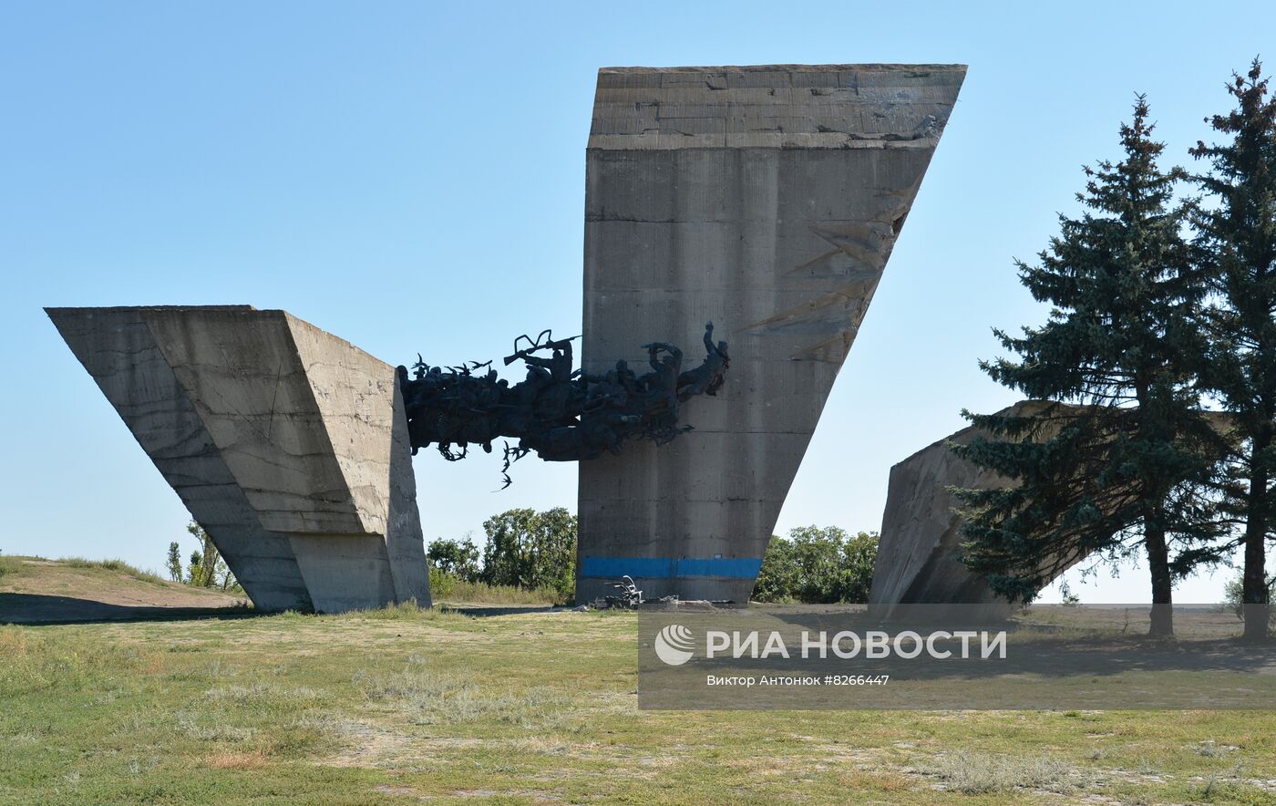 Город Изюм после обстрелов ВСУ