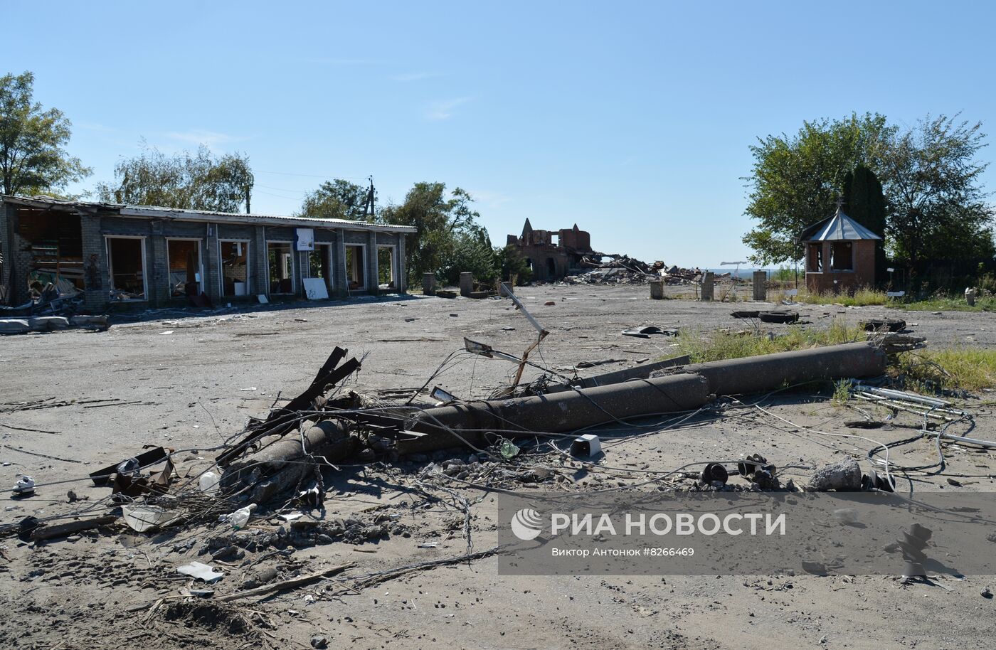 Город Изюм после обстрелов ВСУ