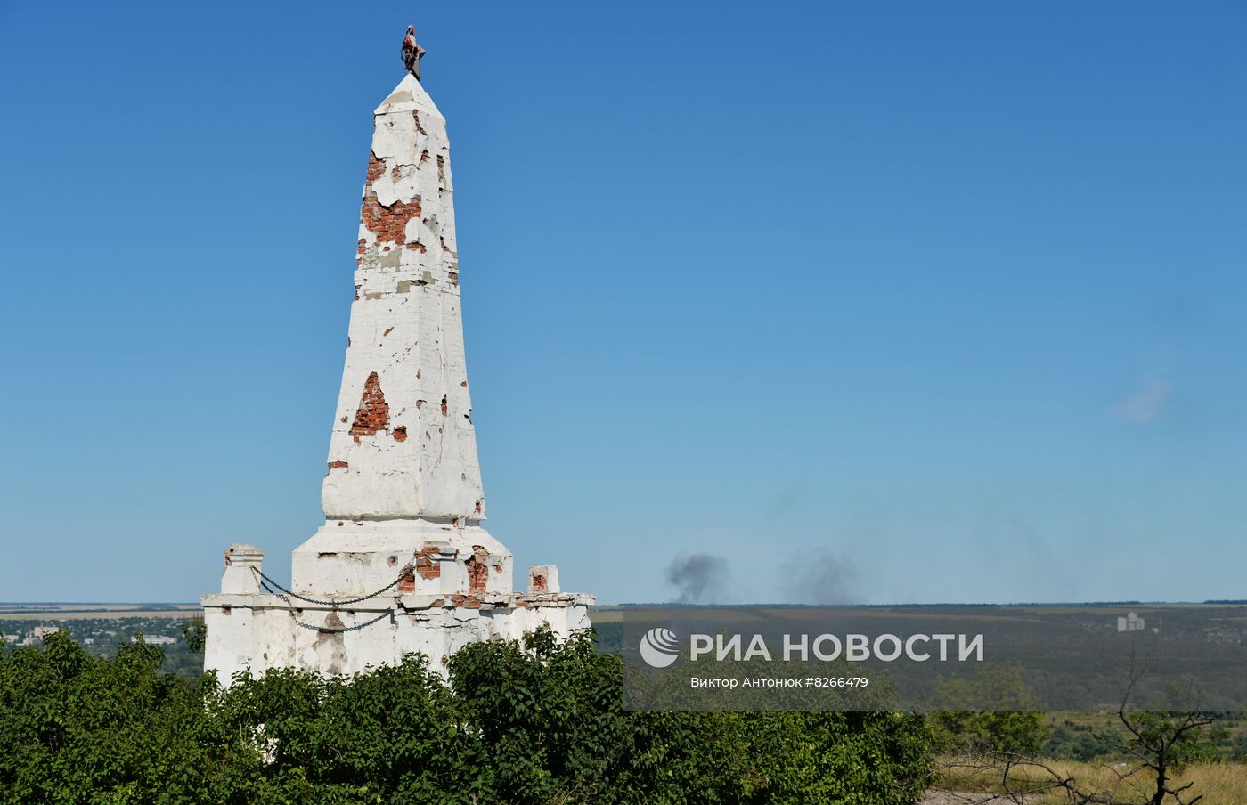 Город Изюм после обстрелов ВСУ