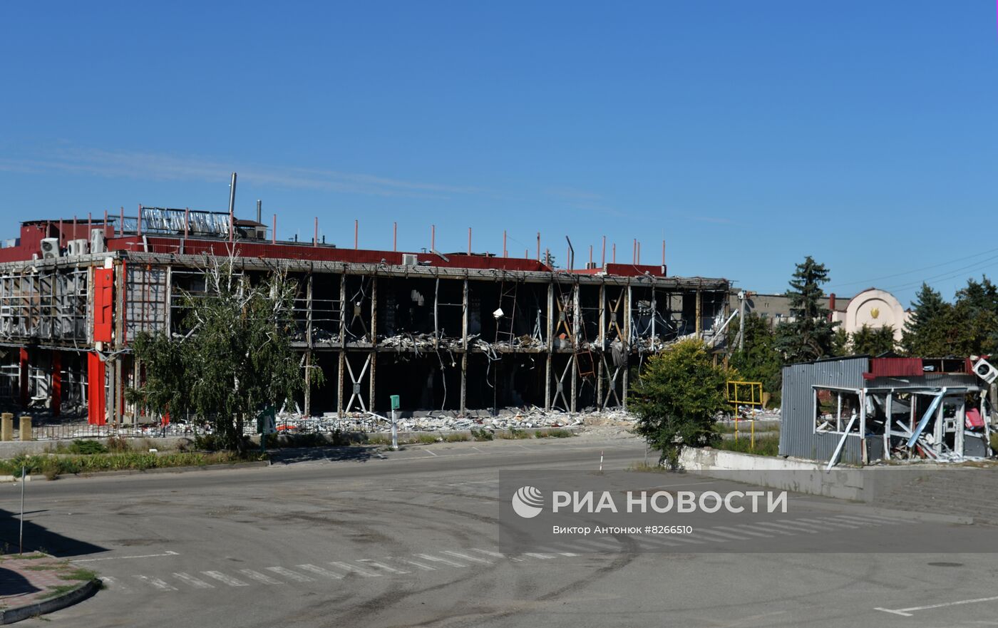 Город Изюм после обстрелов ВСУ