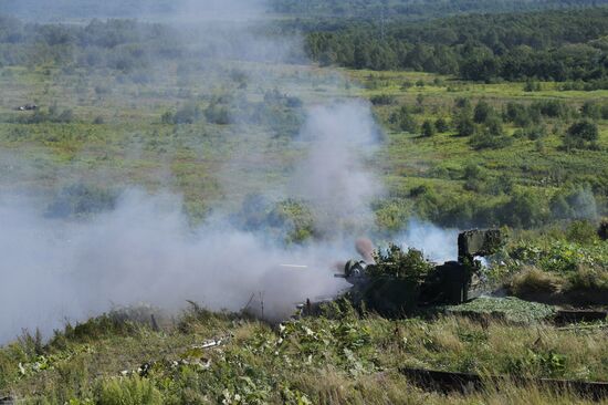 На полигоне Успеновский в рамках учения "Восток-2022" 