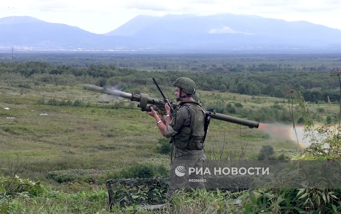 На полигоне Успеновский в рамках учения "Восток-2022" 