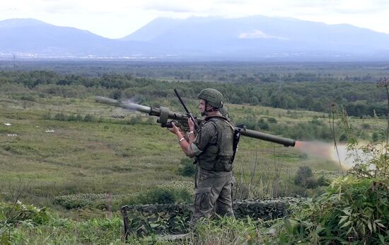 На полигоне Успеновский в рамках учения "Восток-2022" 