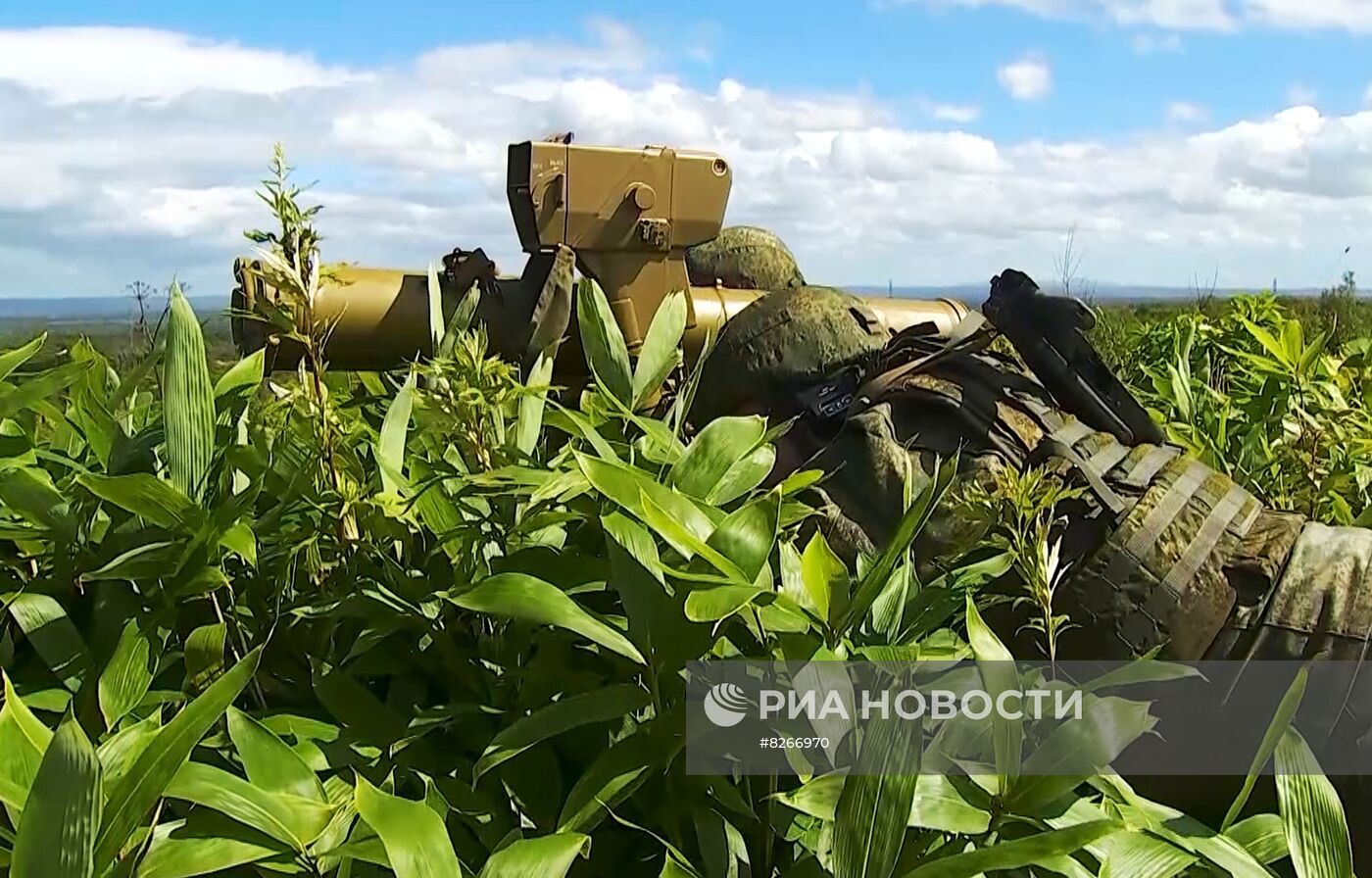 На полигоне Успеновский в рамках учения "Восток-2022"