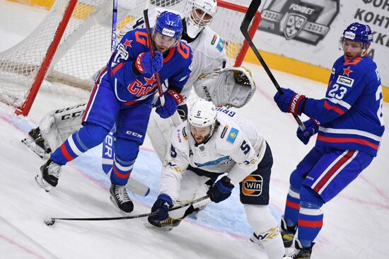 Хоккей. КХЛ. Матч СКА - "Барыс"