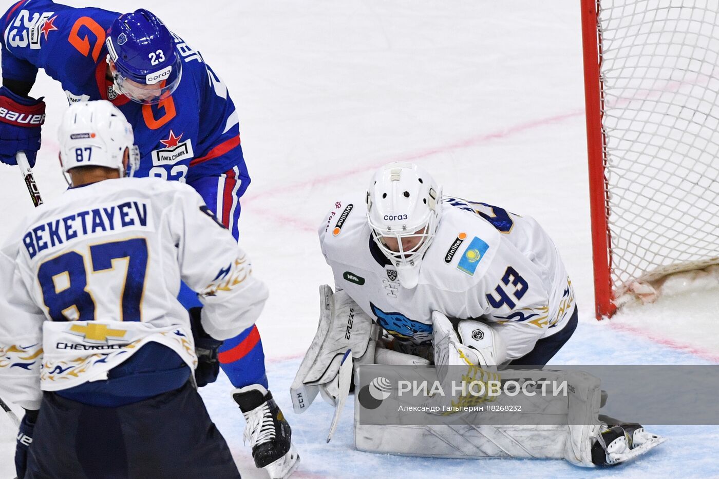 Хоккей. КХЛ. Матч СКА - "Барыс"