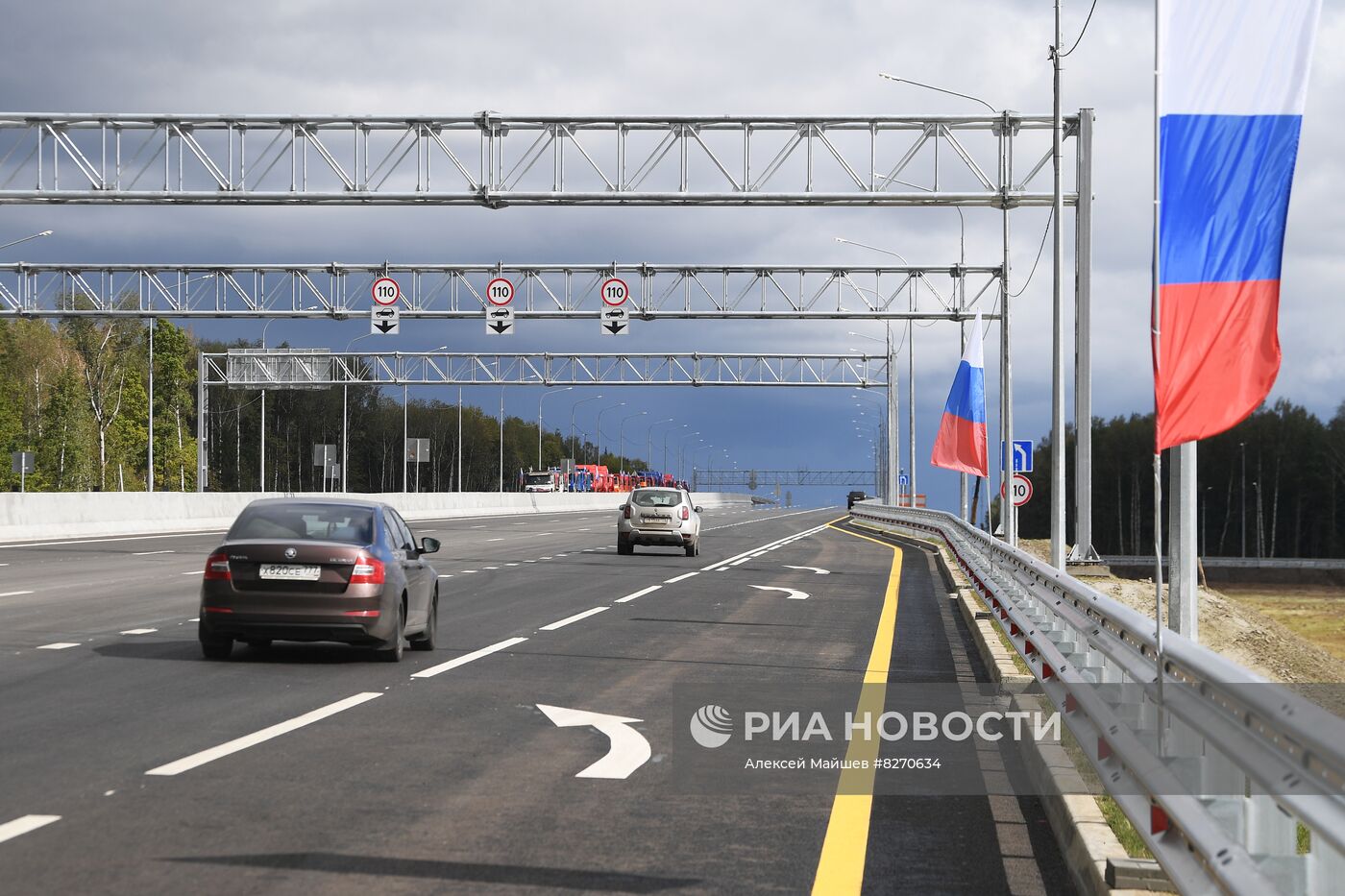 Открытие движения по участку трассы М-12 Москва-Казань | РИА Новости  Медиабанк