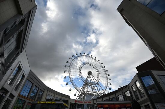 Запуск колеса обозрения "Солнце Москвы"